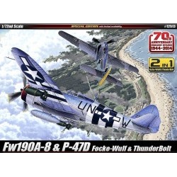 1/72 Fw190A-8 e P-47D include 2 modelli - ACA12513