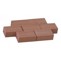 1:10 Mattoncini rossi 10x30mm (Pcs.100) - AED21001