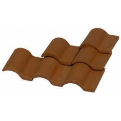 1:10 Tegola romana rossa 28x26x9mm (Pcs.25) - AED2104
