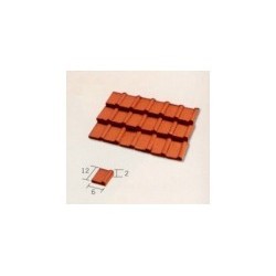 1.20 Tegola romana rossa 12x6x2mm (Pcs.300) - AED2204HO