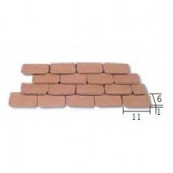 Tegola rossa 11x6x1mm (Pcs.300) - AED2210