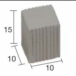 Colonna quadrata media 10x10x15mm (Pcs.50) - AED2226