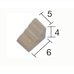 Supporto Almena piccolo 6x4x5mm (Pcs.50) - AED2230