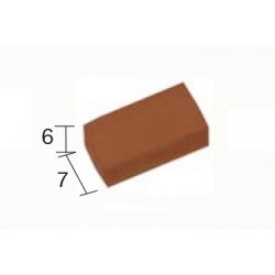 Pietra muro grande rossa 7x6mm (Pcs.200) - AED2231R
