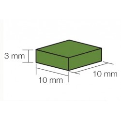 10X10 VERDE INTENSO 100U - AED5101