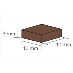 10X10 MARRONE INTENSO 100 U - AED5105