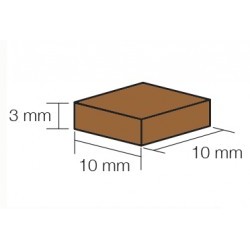 10X10 MARRONE CHIARO 100 U - AED5106