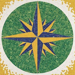 Mosaics Rosa de los vientos 300x300mm (Pcs.4500) - AED5509