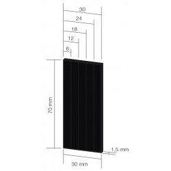 MOSAICO FACILITATO, NERO 20pz - AED5916