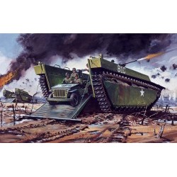 1/76 VINTAGE CLASSIC: Buffalo Amphibian LVT e Jeep - AFXA02302V