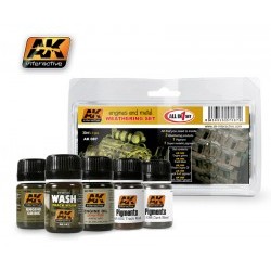 ENGINES AND METAL WEATHERING SET - AKIAK-0087