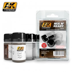 MIX N READY (4 EMPTY JARS WHITH LABELS) - AKIAK-0616