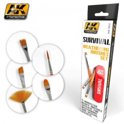 [BRUSHES] SURVIVAL WEATHERING BRUSH SET - AKIAK-0663