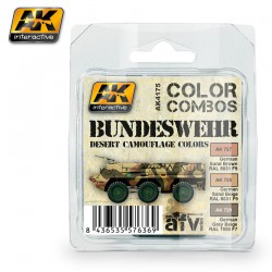 BUNDESWEHR DESERT CAMOUFLAGE COLORS COMBO - AKIAK-4175