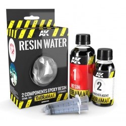 [DIORAMA] RESIN WATER 2-COMPONENTS EPOXY RESIN - 375ml (Enamel) - AKIAK-8043