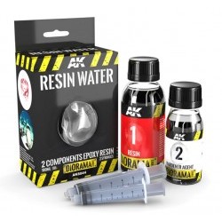 [DIORAMA] RESIN WATER 2-COMPONENTS EPOXY RESIN - 180ml (Enamel) - AKIAK-8044