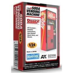 DOOZY! 1/24 SODA VENDING MACHINE / TYPE B - DR PEPPER - AKIDZ006