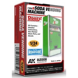 DOOZY! 1/24 SODA VENDING MACHINE / TYPE D - 7 UP - AKIDZ008
