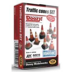 DOOZY! 1/24 TRAFIC CONES SET - AKIDZ016