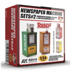 DOOZY! 1/24 NEWSPAPER MACHINE SETS 2 - AKIDZ018