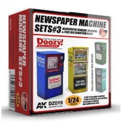 DOOZY! 1/24 NEWSPAPER MACHINE SETS 3 - AKIDZ019