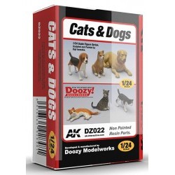 DOOZY! 1/24 CATS & DOG - AKIDZ022