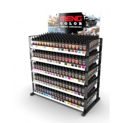 FREE MENG ACRYLIC PAINT FULL EXPOSITOR (85 Colors x 8 + 2 Varnishes x 8 + 2 Aux. products x 5) - AKIMC-EXPACRYLICFULL