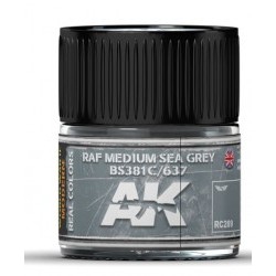 RAF Medium Sea Grey BS381C/637 - 10ml - AKIRC289