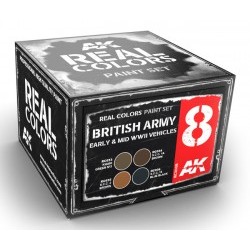 BRITISH ARMY EARLY 6 & MID WWII VEHICLES SET - AKIRCS008