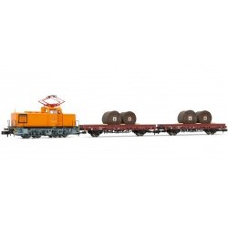 Trai set DB AG with diesel shunting loco and 2 flat wagons (Country DE) - ARNHN2300
