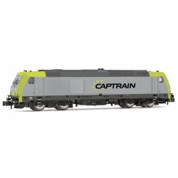 Captrain, BR 285.1, diesel locomotive, silver-green, epoch VI (Country DE) - ARNHN2413