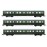 3-unit set coaches without drivers cab, DR, period III, livery light green/green, with fabric bellows (Country DE) - ARNHN4191