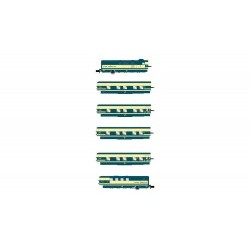 RENFE, Trenhotel Talgo, 6-unit base set in original blue/beige livery, period IV - ARNHN4272