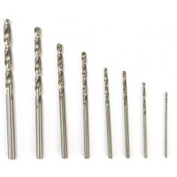 SET OF 8 HSS-E COBALT STEEL DRILL BITS (DIAM. 1.5-1.8-2.0-2.5-3.0-4.0) FALTA UN DIAMTRO - ASL27217