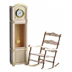 Clock and rocking chair - ASL30201