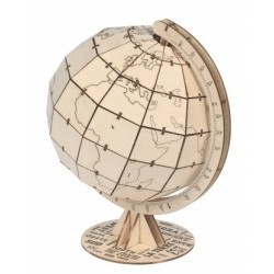 WORLD GLOBE WITH PRINTED MAP - ASL30213