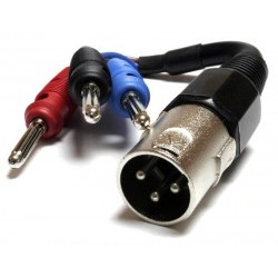Adattatore XLR (femmina) - banane (maschio) - AVS10102