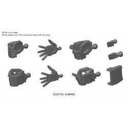 1/144 Builders Parts HD Hand 01 EFSF Grey - BAN17907
