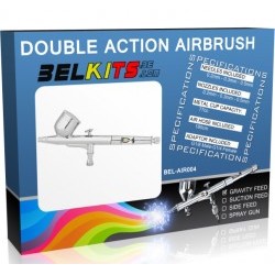 Set Aerografo a GravitÃ  Doppia Azione con tutti gli accessori - BELAIR004