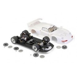 PORSCHE 911 GT1 - Full white kit with Aluminum preassembled chassis - BRMBRM047-K