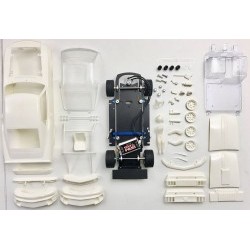 MUSTANG BOSS 302 1969-70 - Full White Kit - preassembled chassis  - BRMBRM078