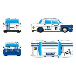 R8 GORDINI - #11 Gitanes - assembled with aluminum chassis - CAMBER system - BRMBRM093
