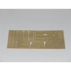 set pesi sagomati in ottone per telaio Porsche - spessore 0,5 mm. - BRMS-035
