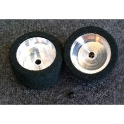 GT rear wheel with sponge tires for wooden track - 26x14 (2x) glued - BRMS-306SS