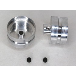 Porsche 911 GT1 rear wheels + M3 screws (2x) - suitable for both rubber and sponge tyres - BRMS-323