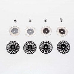 Porsche 911 GT1 set BLACK inserts + photo-etched + aluminum nuts - BRMS-324