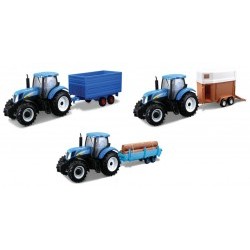 1/32 Trattore New Holland T7.315 con Rimorchio - BUR44060