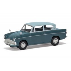 1/43 Ford Anglia 105E DeLuxe - Pompadour Blue & Shark Blue [Limited Edition] - CORVA00132