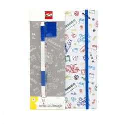 Notebook Mattoncino Blu 4x4 + Penna Gel (brand LEGO) - CRE51538
