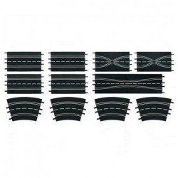 set di estensione (4 rettilinei standard, 2 incroci corsia, 2 strettoie, 4 curve 2/30Ã¸) - CRR20026956